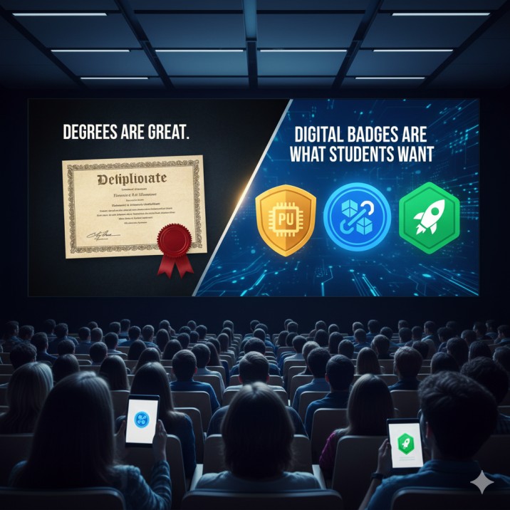 Degrees Are Great. Digital Badges Are What Students Want 