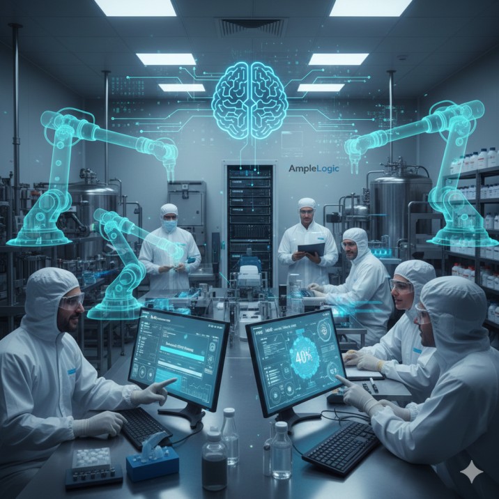 How AmpleLogic’s AI Cuts 60 % of Manual Effort in Pharma Operations