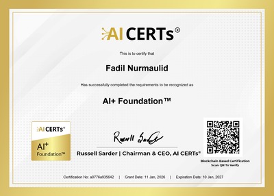 Certificate Earned By Fadil Nurmaulid