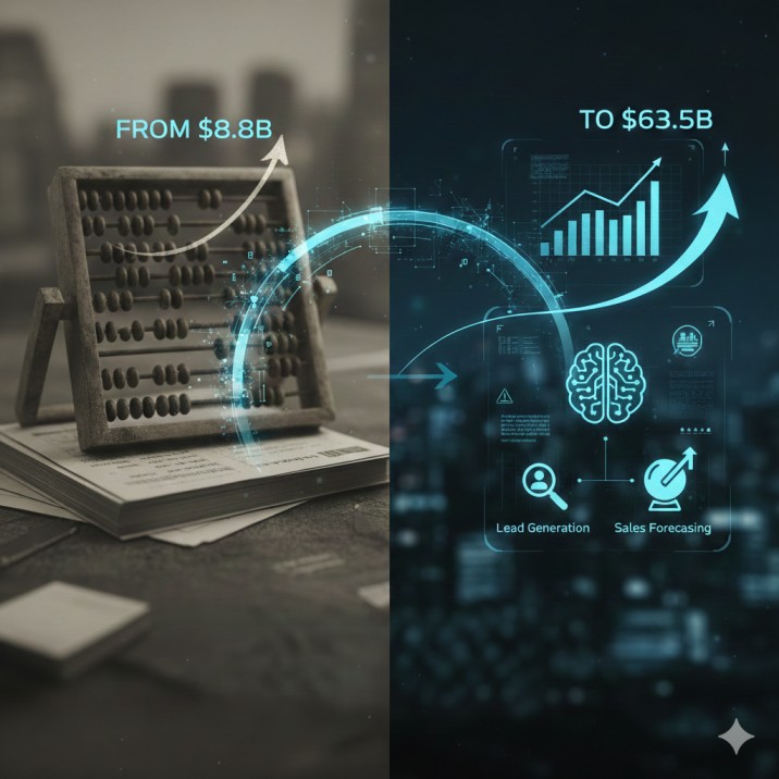 From $8.8B to $63.5B: Why AI Is Reshaping Sales Forecasting and Lead Generation